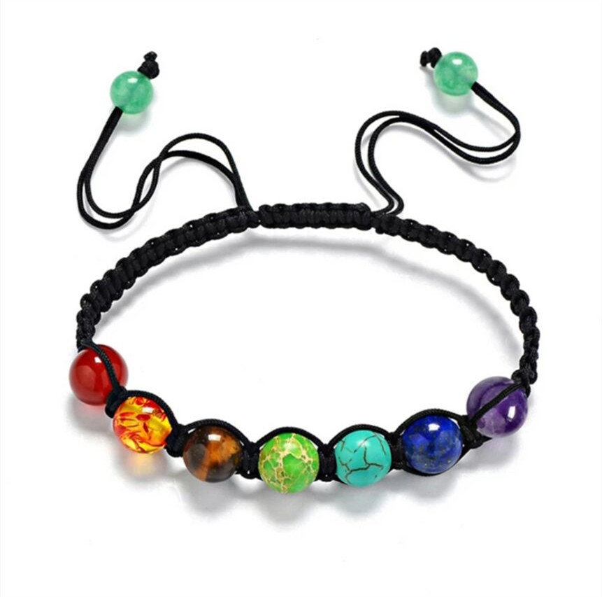 fashionable rainbow woven organic bracelet for men and women…