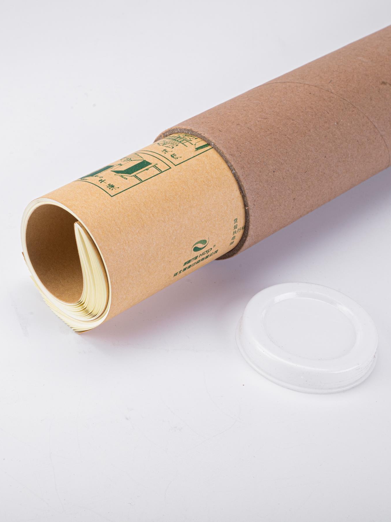 Tubo de papel barril redondo kraft creativo artesanal diy cartel de papel de embalaje de papel de caligrafía barril etiqueta barril al por mayor