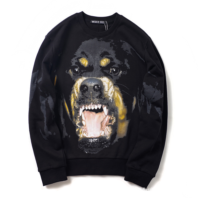 Winter European and American Fashion Stylish Trendy Brand Men's Gvc Dog Head Pure Cotton Loose Pullover Sweatshirt Long-Sleeved Velvet Jacket Winter European and American Fashion Stylish Trendy Brand Men's Gvc Dog Head Pure Cotton Loose Pullover Sweatshirt Long-Sleeved Velvet Jacket