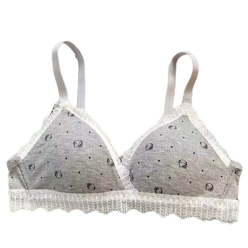 Cute lace underwear, comfortable push up bra, thin breathable wireless bra