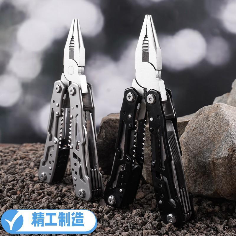 跨境批发户外多功能组合折叠刀车载应急家用钳维修多功能工具钳子