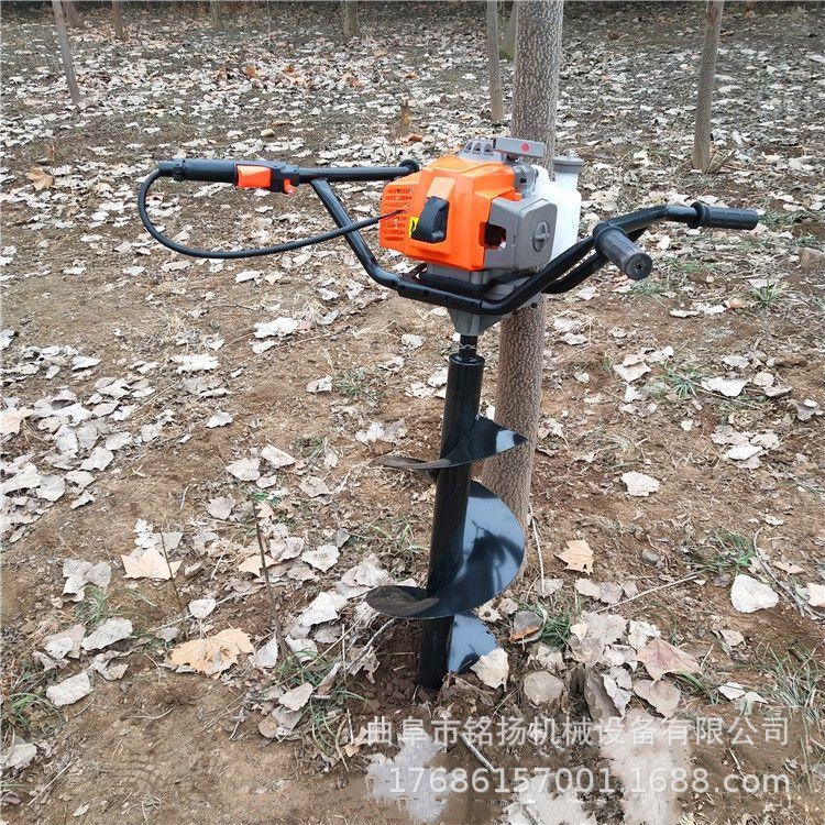 电线杆钻洞机 小区绿化双人手扶的打洞机  汽油立柱挖坑机