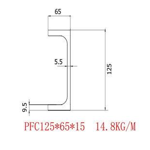Ӣ�˲��PFC125x65x15���|S275���l���ۃr��