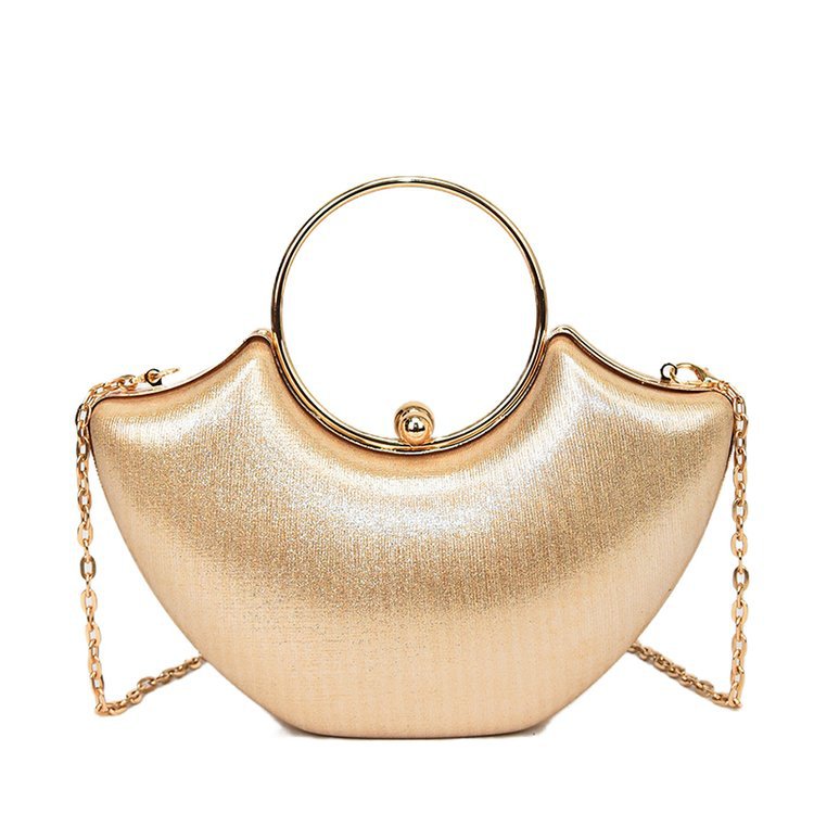 Luxury Cross-Border Women's Handbags 2024 New Arrival European & American Retro Clasp Shell Bag Sparkling Evening Clutch Shoulder Bag - Thumbnail 6