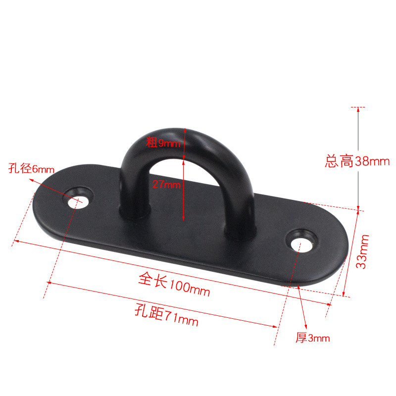 Gancho montado en el techo de acero inoxidable engrosado, gancho portador de carga para techo de pared, gancho de techo para colgar pantallas de proyección, gancho único para pared con clavo de techo.