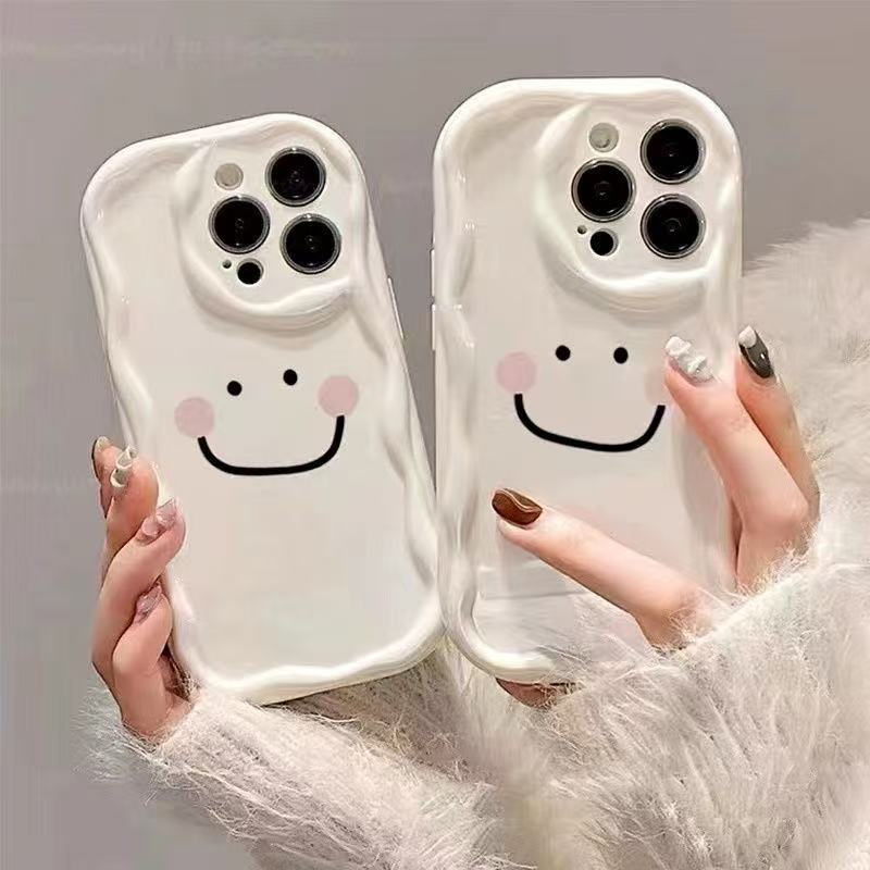 Sonrisa rubor para iphone15promax funda para teléfono móvil Apple 16 anti-caída 14pro simple 13/12 chica