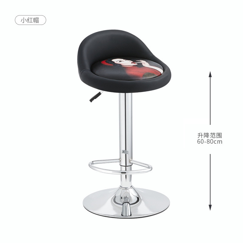 Fábrica directa silla de bar silla de bar elevación silla giratoria silla de respaldo silla casera alta silla de cajero image 13