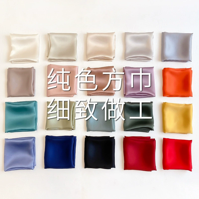 Handkerchief, universal decorations, white thin scarf