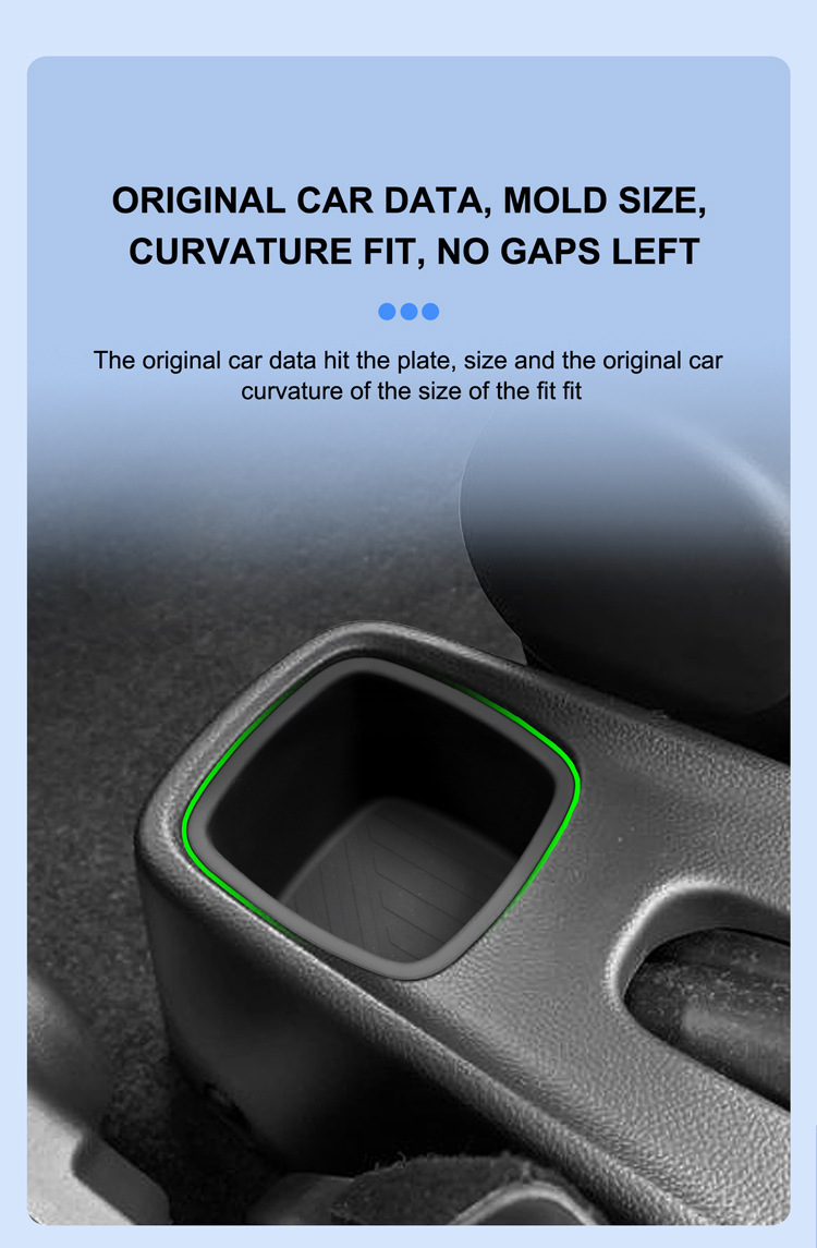 Suitable for 16-24 Models of Suzuki Swift, Rear Center Console Cup Holder Cover, Swift Silicone Anti-Slip Mat, Car Accessories Modification