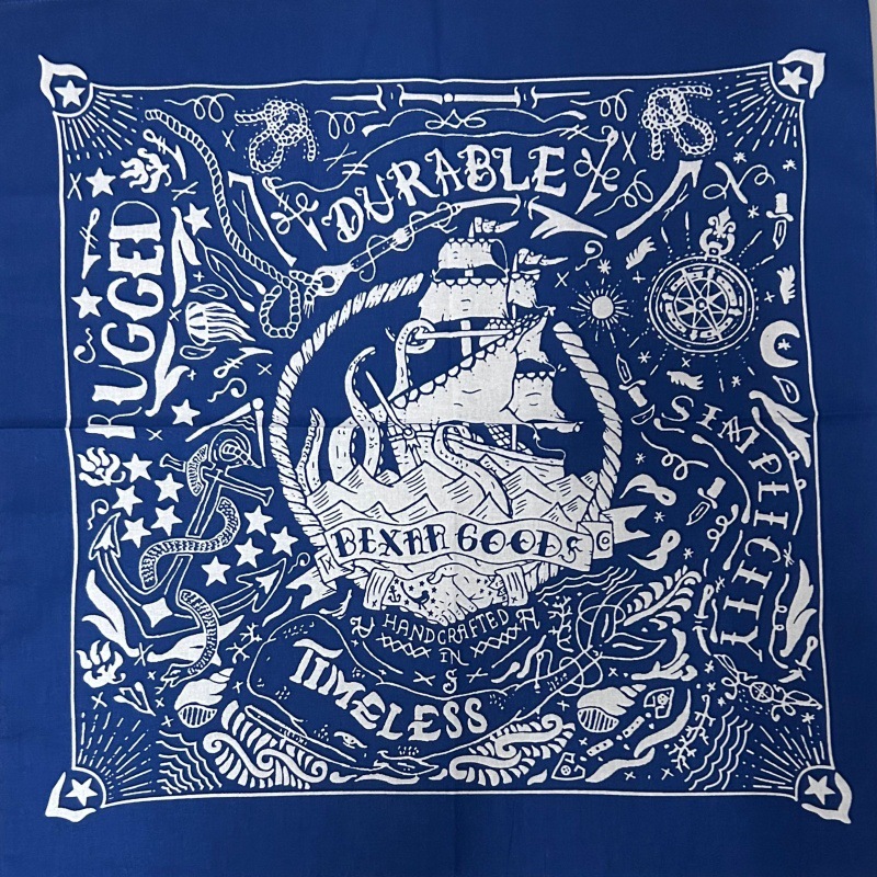 Nautical on blue background