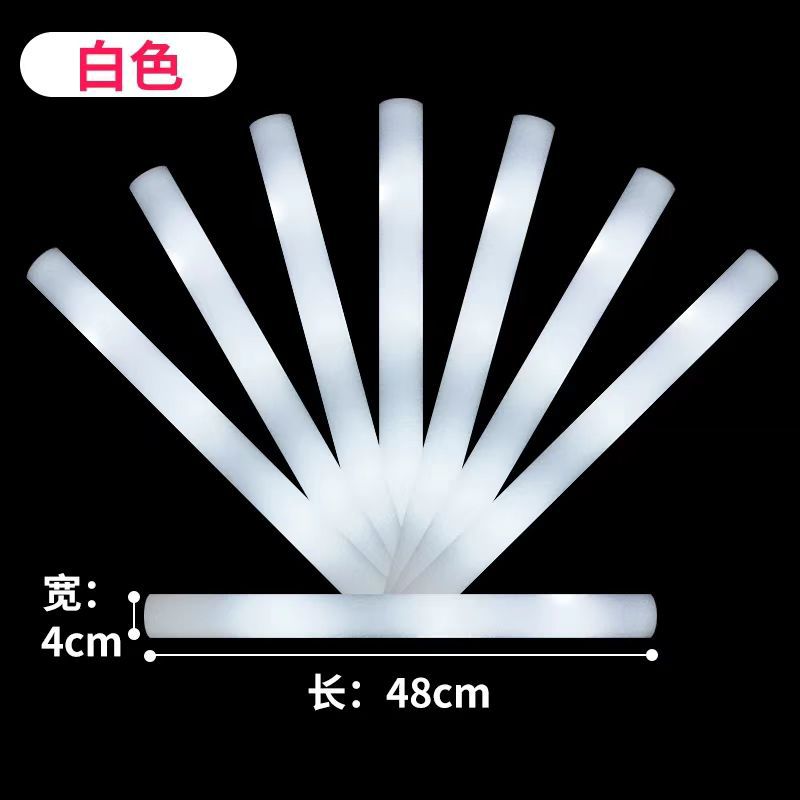 Coloridas esponjas transfronterizas varillas fluorescentes concierto varillas fluorescentes de apoyo festival de música impresión de logotipo varillas fluorescentes