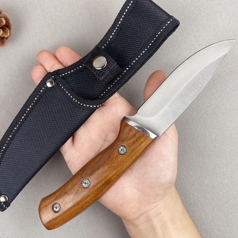 户外锋利锻打吃羊肉刀便携手把肉刀露营不锈钢刀锋利多功能水果刀