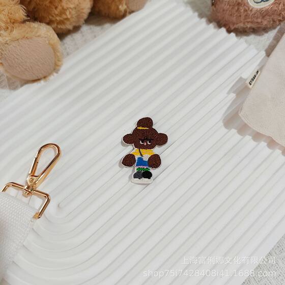 Korean Cartoon Dog Embroider Cloth Patch Short-Sleeved Clothes DIY Decorative Patch Embroider Patch Ironing Style