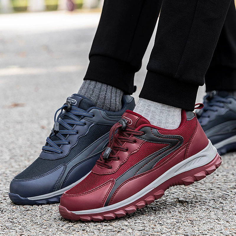 2023 Весна и осень новая прогулочная обувь для среднего и пожилого возраста, легкая женская обувь с мягкой подошвой, сетчатая дышащая обувь для пожилых людей