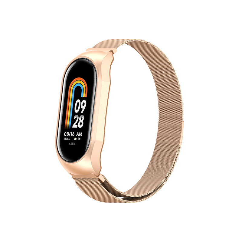 Special for Mi 8 [Metal Case] Magnetic Suction - Rose Gold