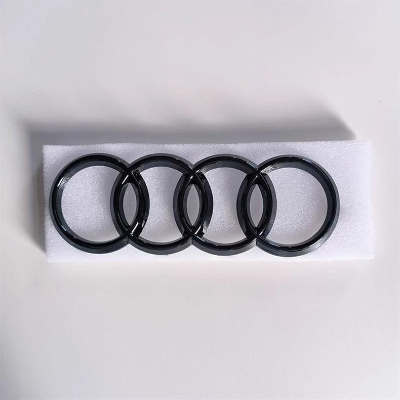 Audi TT car emblem modification: TTS black lettering, center grille emblem, TTRS logo, rear emblem, Sline side sport exterior trim