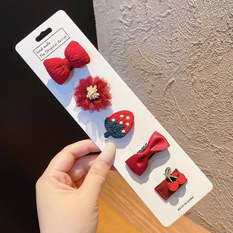 Horquilla de seguridad infantil para niños lindo súper lindo no duele el pelo del bebé clip de sudor niña bebé horquilla de tela completa