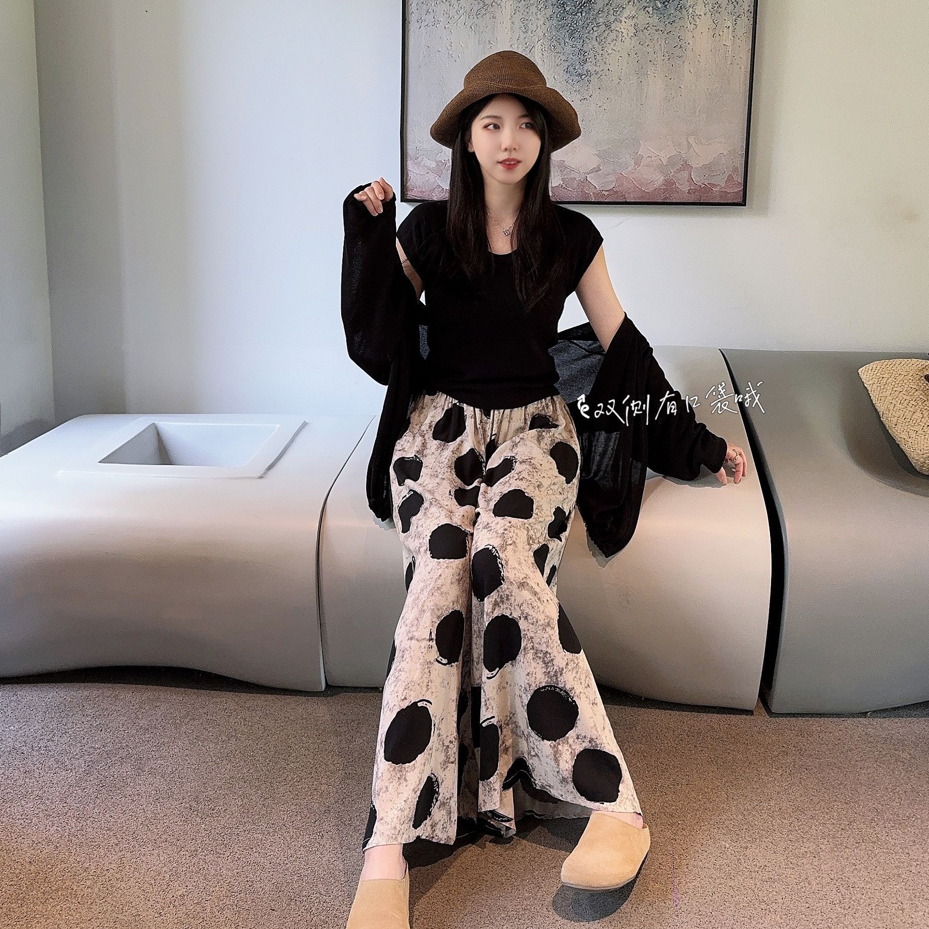 [Algodón] mujer verano 2024 cintura alta versátil retrógrada delgada una falda de busto