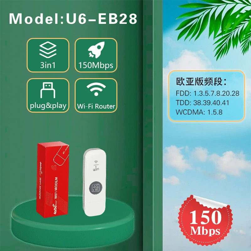 U6-EB28 Три Netcom Интернет доступ карта USB Беспроводной UFINIGERIA4G маршрут wifi Тайвань Модем