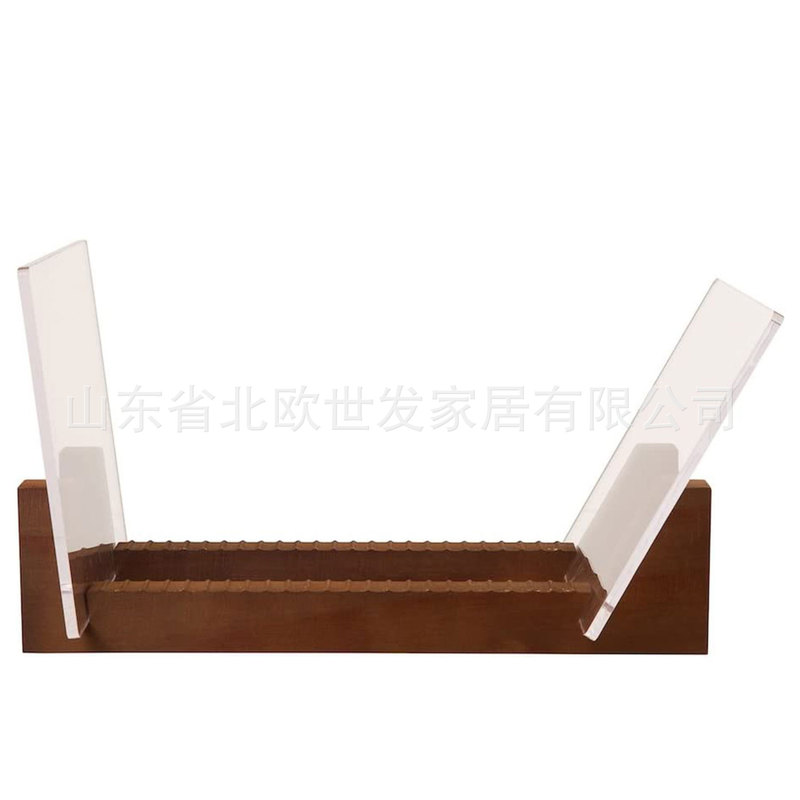 American LPs Portable Foldable Vinyl Record Display Stand Solid Wood Record Stand CD Stand 50 Disc Rack