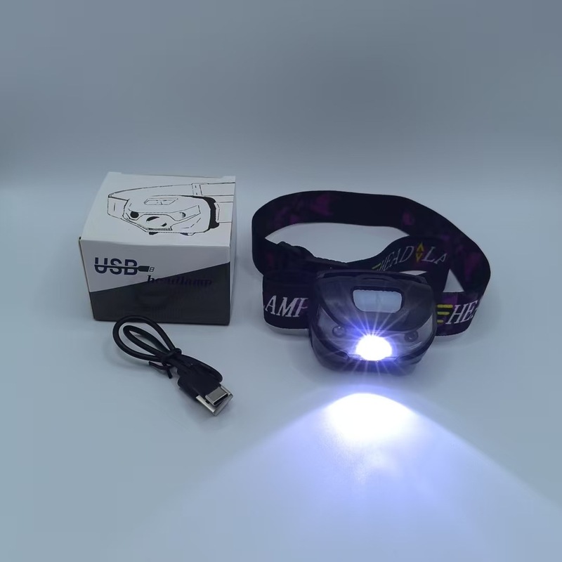 クロスボーダーフクロウヘッドランプ LED 強光誘導ヘッドライト充電式ヘッドマウントフィールドフィッシング特別な超長バッテリー寿命|undefined