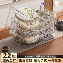 透明茶饼盒普洱茶多层茶叶普洱收纳盒防尘防潮食品级可叠加茶饼盒