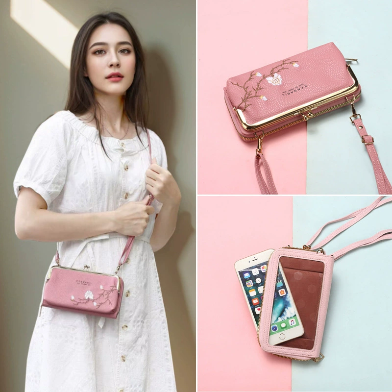 Wallet, small small bag, shoulder bag, touch screen