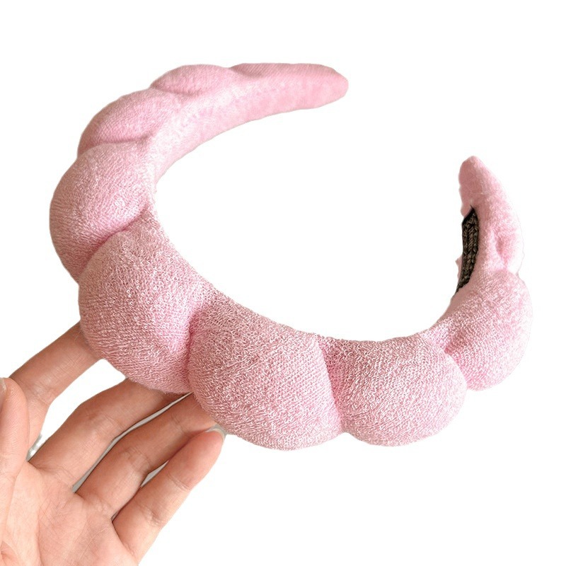 Esponja diadema accesorios para el cabello horquilla femenina invierno alta Cráneo presión superior lavado de cabello diadema Internet celebridad 2023 nuevo paquete de cabello tocado