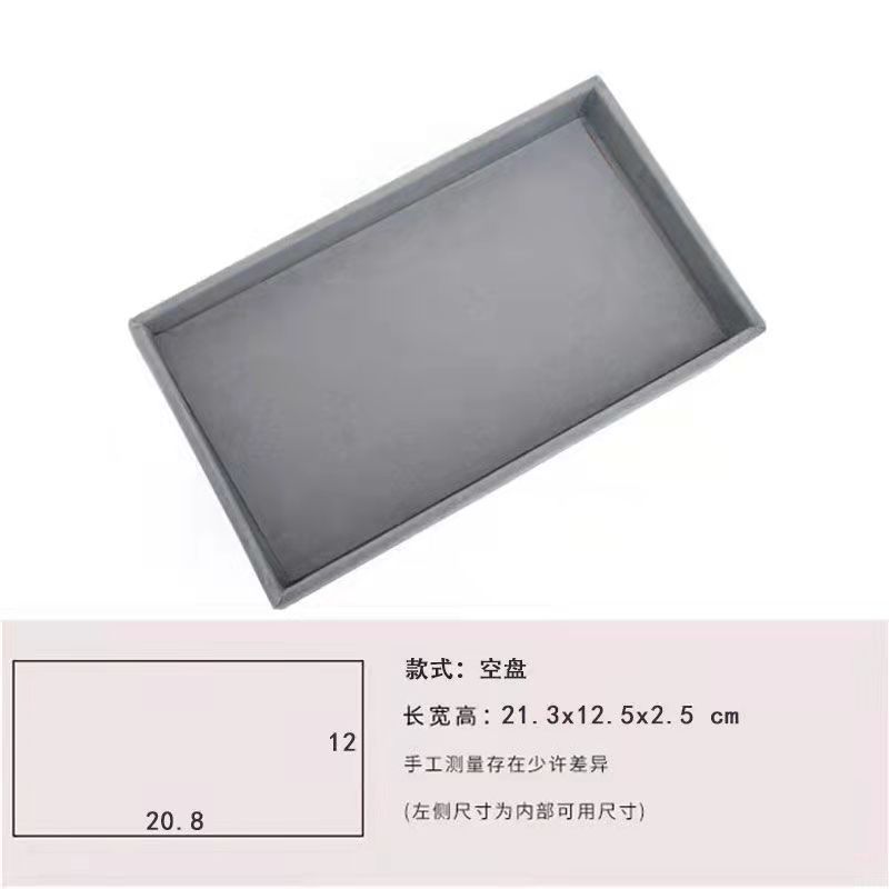 Caja de almacenamiento de joyas de acrílico transparente con acabado de terciopelo, para pendientes, aretes, pulseras, caja de joyería, caja de almacenamiento de cosméticos de lujo ligero.