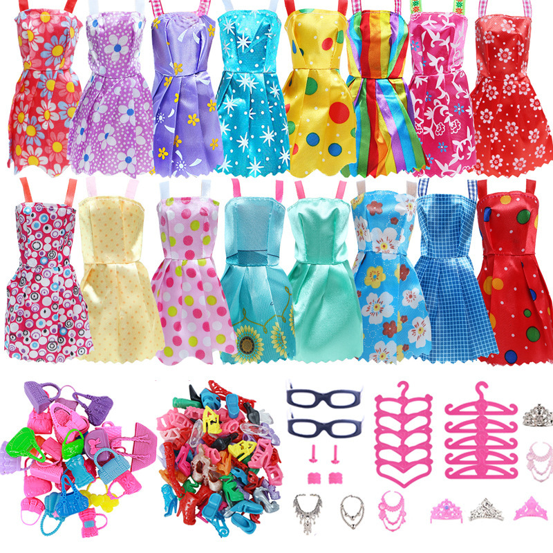 Nuevo 30cm Barbie muñeca Ropa Accesorios princesa muñeca ropa joyería y zapatos accesorios conjunto 42-piezas
