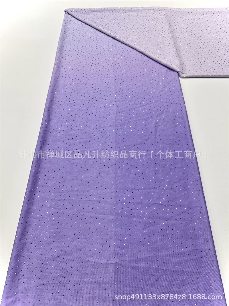 Vestido de cena de moda de fiesta de baile de camisa de vestido de tela gradiente caliente taladro de tela transpirable de alta elasticidad image 14