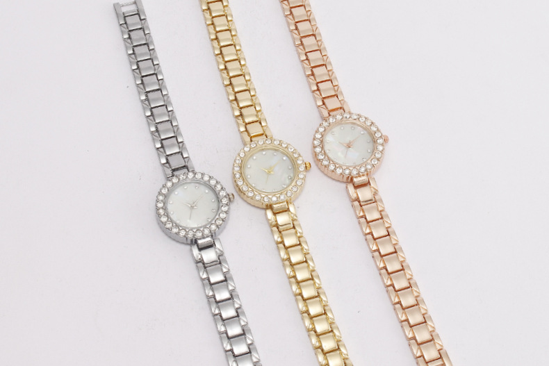 55g Weight Tempered Glass Mirror Material Alloy Strap Material Watch Classification Pointer Display Type Jewelry Buckle Buckle Style Round Dial Shape Daily Occasion Quartz Movement Geometric Pattern All Seasons Season Women's Gender Simple Style Style Simple Style Geometric Jewelry Buckle Quartz Watch Women's Watches 无