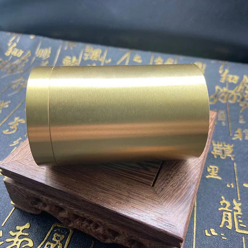 Brass tea can metal handicraft ornaments sealed household portable storage waterproof warehouse Yiwu small commodities