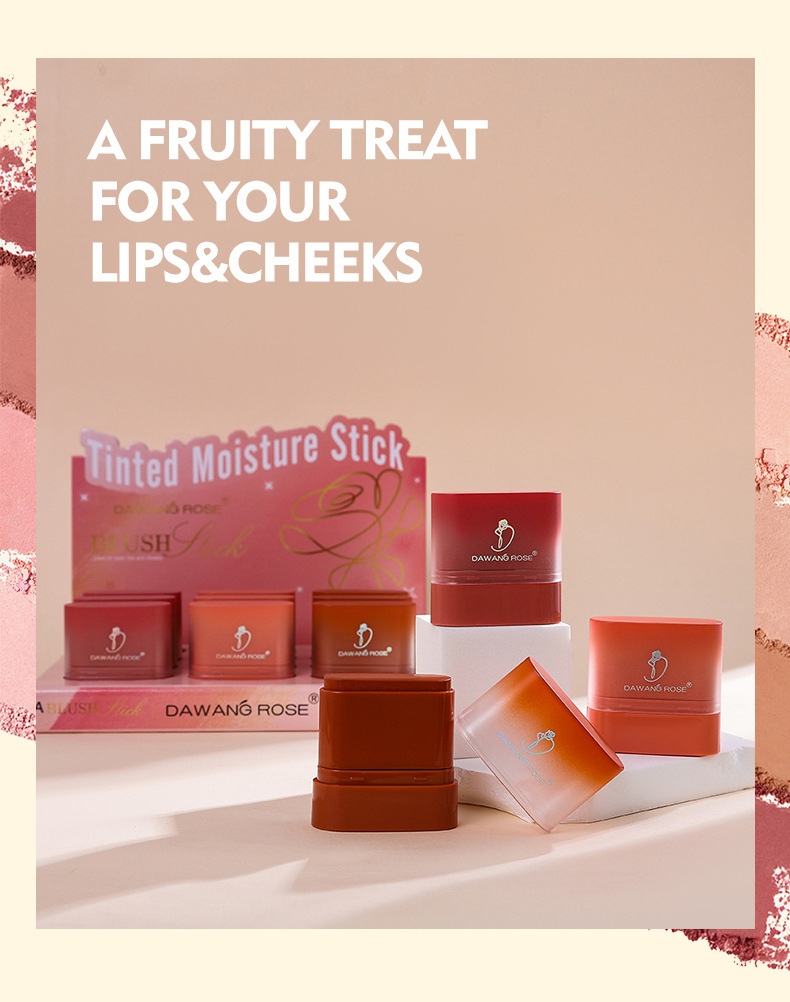 Matte Blush Stick For Cheeks And Lips Portable Contour Colour_voghion.com