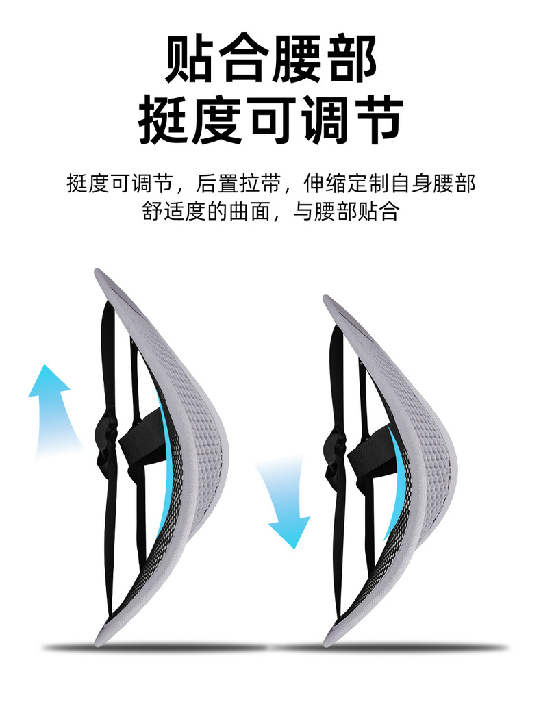 Zhongheng's Newly Upgraded Summer Honeycomb Breathable Gel Lumbar Support Car Seat Cushion