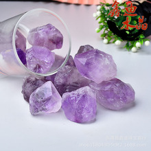 厂家批发天然紫水晶原石 大颗粒紫晶几何形消磁石 无火香薰扩香石