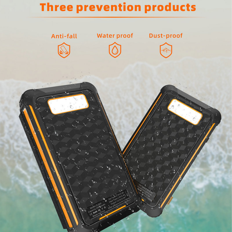 New High-Quality Solar Foldableable Bag Power Bank 10000 Mah, Easy to Carry for Outdoor Green Travel