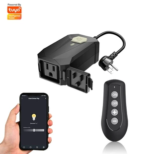 Wi-Fi-розетка с диммером и голосовым управлением для LED-гирлянд стандарт США