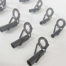 80个黑色导环顶环套装1.6-2.6mm海竿首节过线环鱼竿改装钓鱼配件