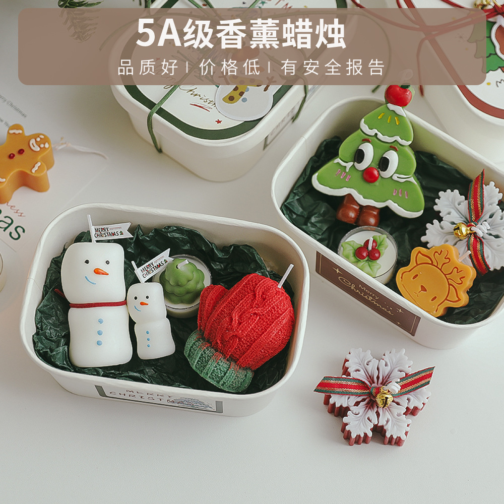 Juego de Velas Aromáticas Navideñas de Cera de Soja image 4