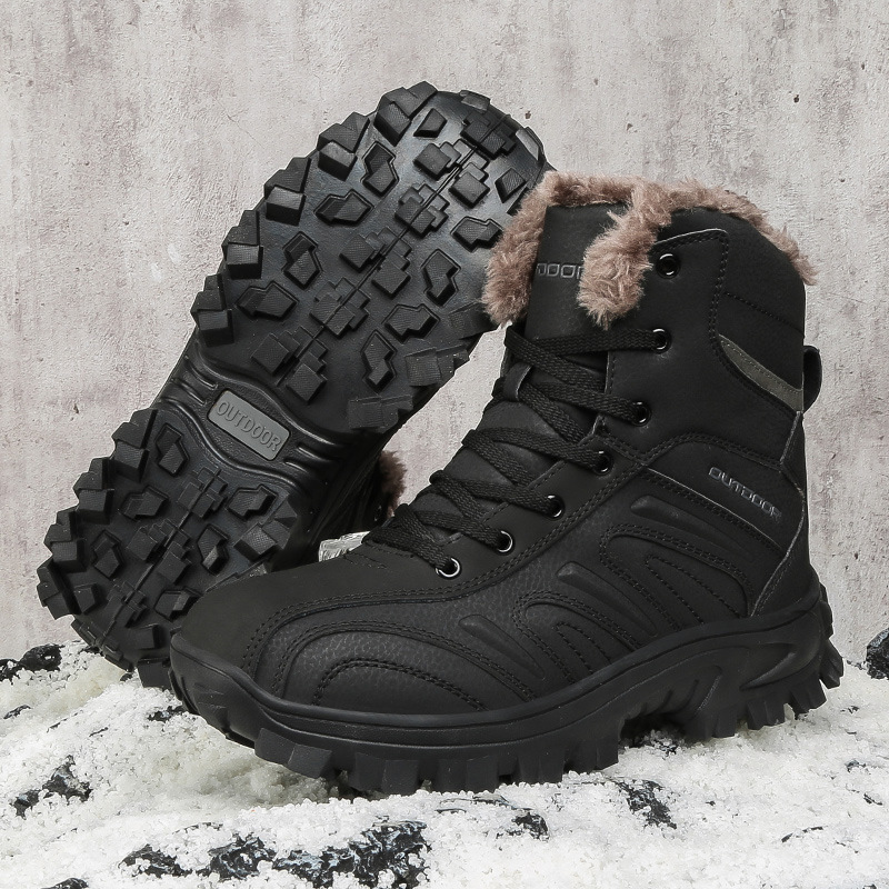 2022 otoño e invierno nuevo ocio deportes de los hombres al aire libre cómodo zapatos de algodón caliente moda botas de nieve al aire libre senderismo zapatos