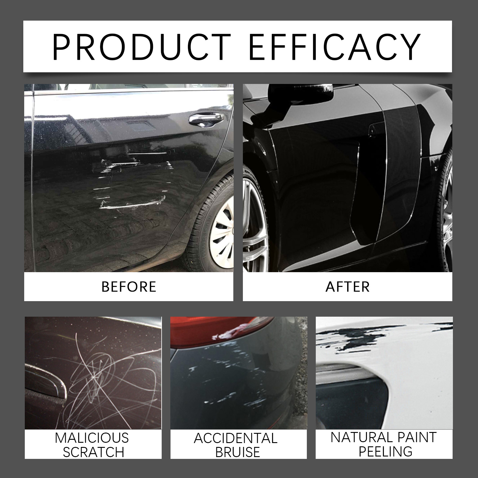 Rayhong car scratch repair pen, car paint care and maintenance, car color restoration pen