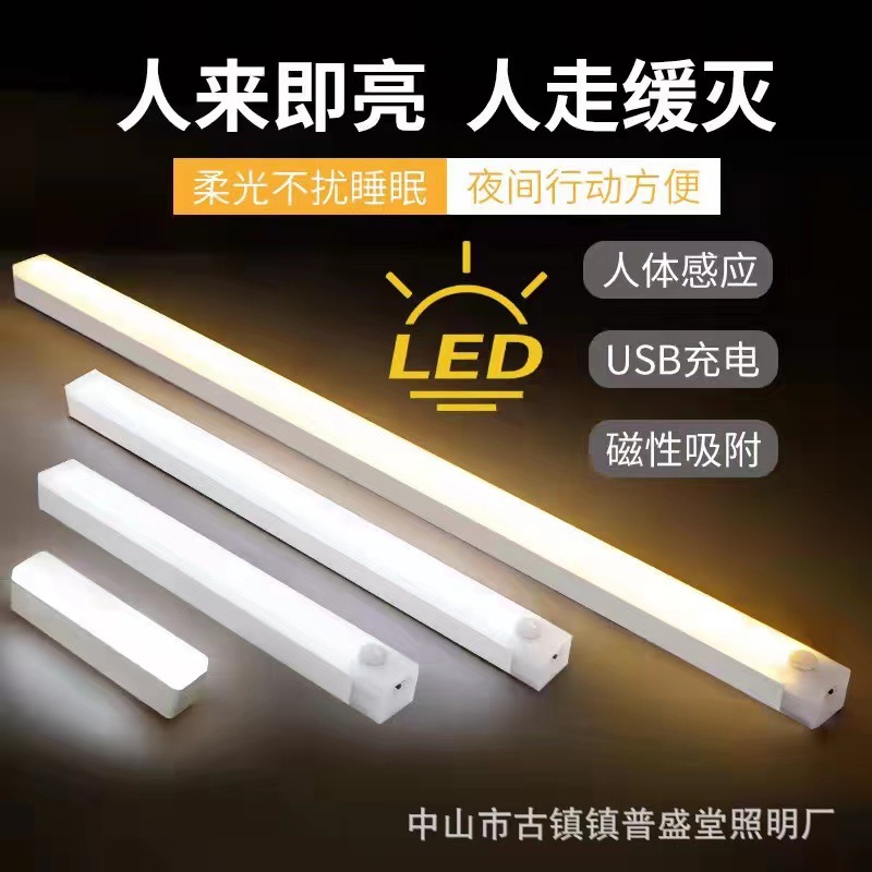 LED induction physiological magnetic light and thin night light