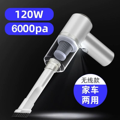 Car vacuum cleaner wireless charging Tozsoranlar - white-wireless-upgrade-vacuum-cleaner-host-long-flat-suction-head-short-brush-suction-head-charging-cable