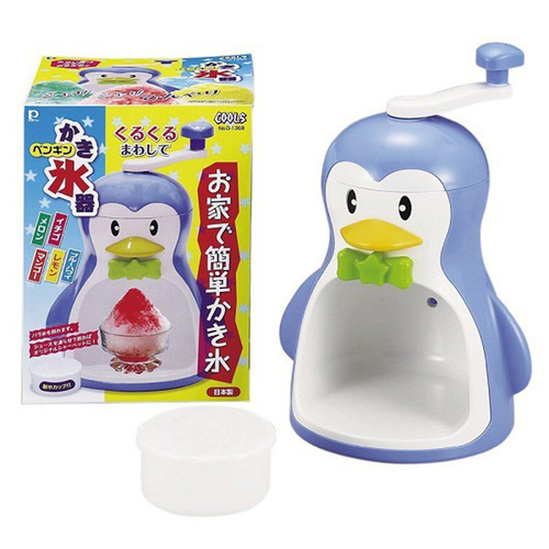 PEARL Japanese Showa Penguin ice crusher White Bear shaved ice machine household manual smoothie machine continuous smoothie machine