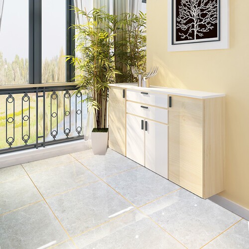 Self-adhesive PET beautiful seam stickers living room waterproof tile beautiful seam sticker tape brushed floor stickers beautiful edges
