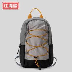 运动旅行背包女休闲拼色复古防泼水双肩包户外小号书包工厂批发