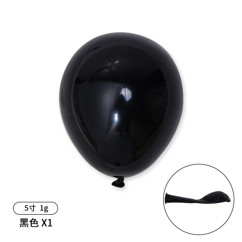 Round Matte 5-inch Black 200/1 paquete