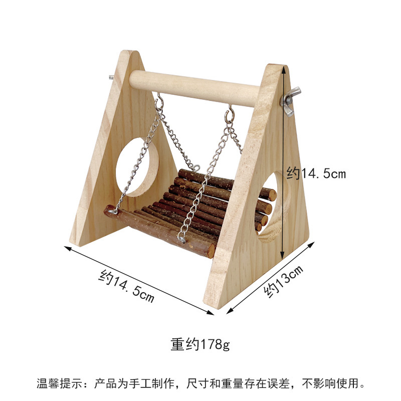 木のハムスターのおもちゃのリンゴの枝のブランコのハンモックの金糸の熊は木の穴の小さい寵愛の歯ぎしりを遊んで景色の用品を作ります。|undefined