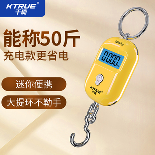 Mini Portable Electronic Scale High-Precision Household Small Portable Hanging Scale Spring Scale Hook Scale Luggage Scale